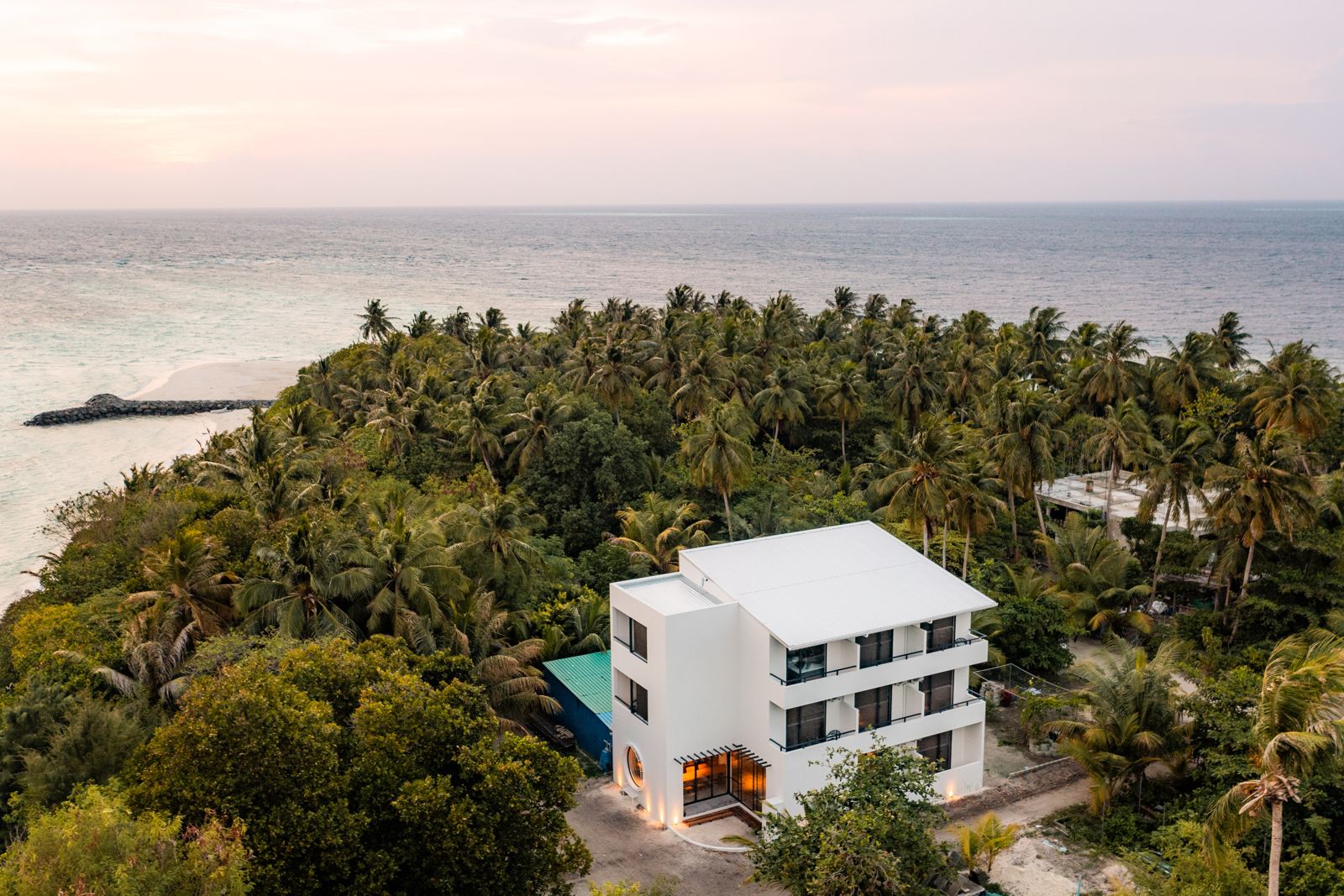Guesthouse and ocean view